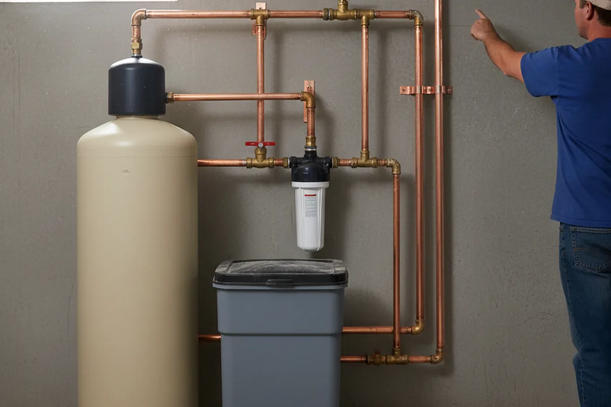 Whole-house water treatment system installed in Versailles